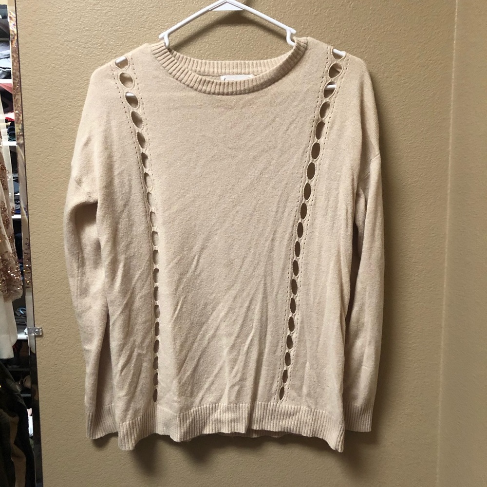Love Richie soft scream sweater with cutout detail